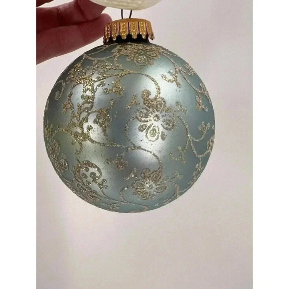 Christmas by Krebs Santa on Silk 1897 BULLER CLOS Ornament Hand Decorated 1992 - Picture 12 of 16